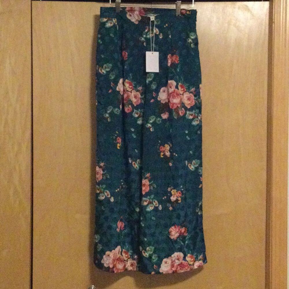 Jeanette floral-print jacquard wide-leg pants - Picture 2 of 13